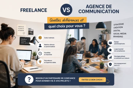 Freelance vs agence de communication : quelles différences et quel choix pour vous ?