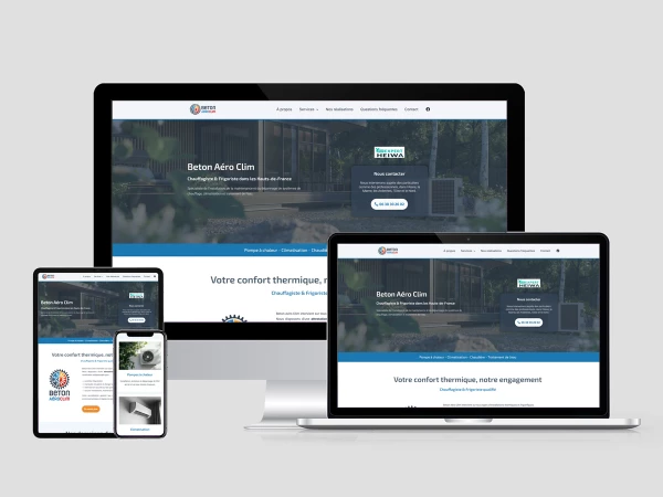 Site WordPress Beton Aéro Clim